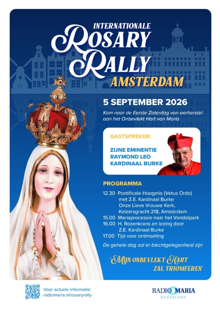Kardinaal Burke naar Rosary Rally